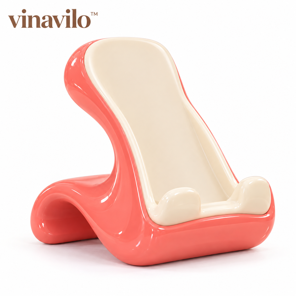 vinavilo™ Candy Curve Phone Stand | Desktop Smartphone Holder, Hands-Free Phone Dock