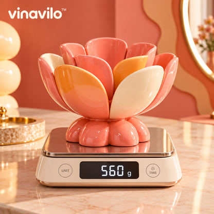 vinavilo™ Bloom Sculptural Makeup Brush Holder | Makeup Brush Cup, Beauty Tool Storage, Vanity Decor