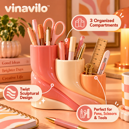 vinavilo™ Twist Pop Pencil & Tool Holder | Pen Cup, Pencil Holder, Desk Accessories