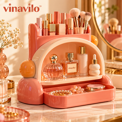 vinavilo™ Prism Pop Cosmetic Display Stand | Perfume Rack, Makeup Display Shelf, Vanity Storage