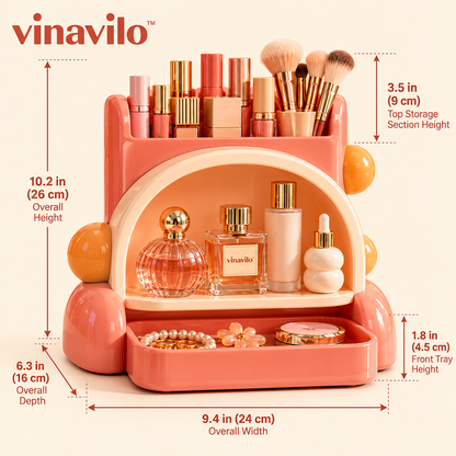 vinavilo™ Prism Pop Cosmetic Display Stand | Perfume Rack, Makeup Display Shelf, Vanity Storage