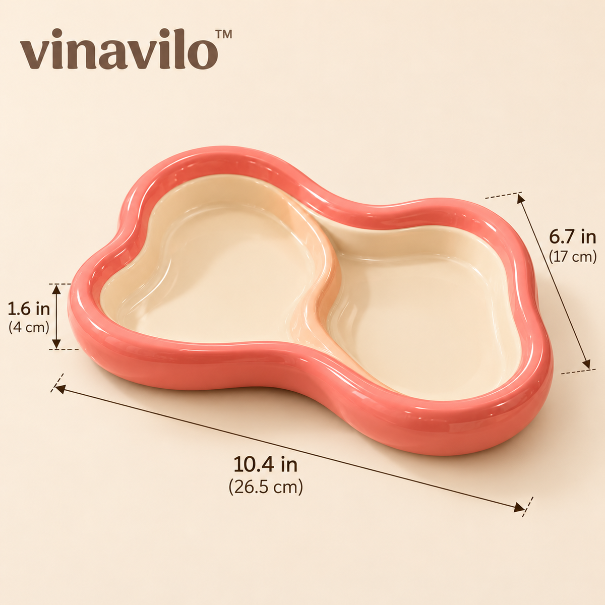 vinavilo™ Wavy Loop Catchall Tray | Jewelry Dish, Trinket Tray, Entryway Catchall