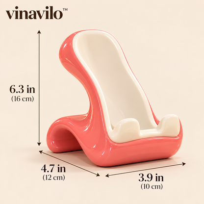 vinavilo™ Candy Curve Phone Stand | Desktop Smartphone Holder, Hands-Free Phone Dock